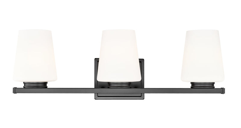 Nextra 3 Light 24" Vanity Light in Matte Black