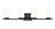 Nextra 4 Light 32" Vanity Light in Matte Black