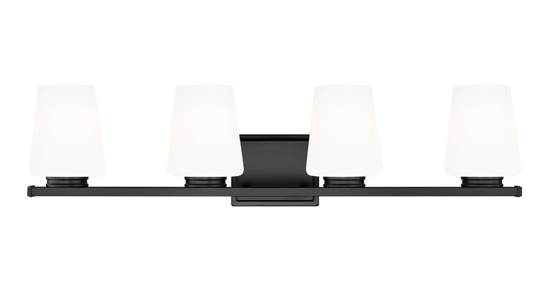 Nextra 4 Light 32" Vanity Light in Matte Black