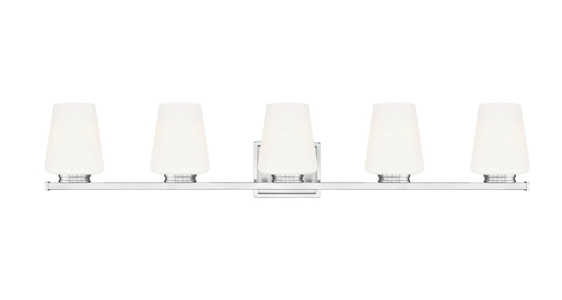 Nextra 5 Light 42" Vanity Light in Brushed Nickel