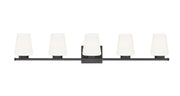 Nextra 5 Light 42" Vanity Light in Matte Black