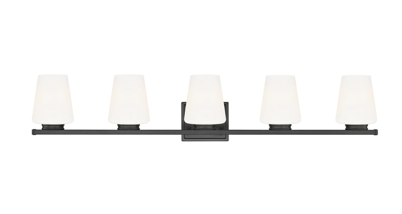 Nextra 5 Light 42" Vanity Light in Matte Black