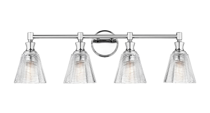 Auden 4 Light 31.75" Vanity Light in Chrome