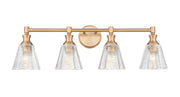 Auden 4 Light 31.75" Vanity Light in Modern Gold