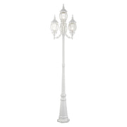 Frontenac 4-Light Outdoor Four-Head Post Light in Textured White
