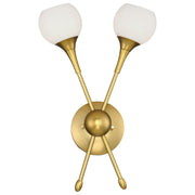 Pontil 2-Light Wall Sconce in Honey Gold