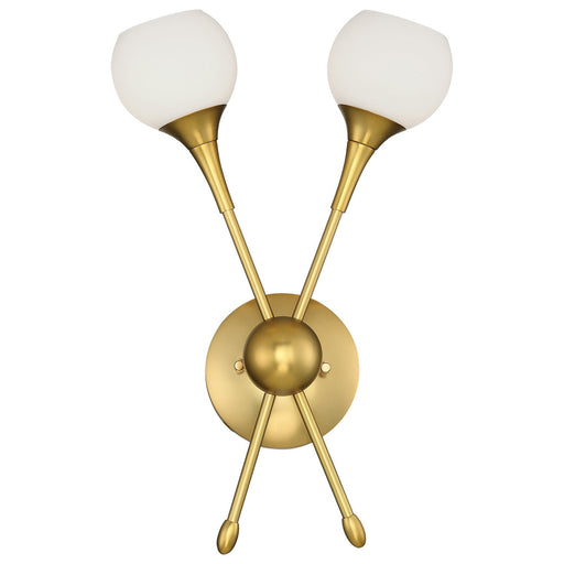 Pontil 2-Light Wall Sconce in Honey Gold