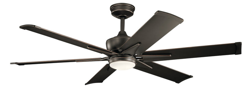 Szeplo Patio 60" Outdoor Ceiling Fan with Light in Olde Bronze