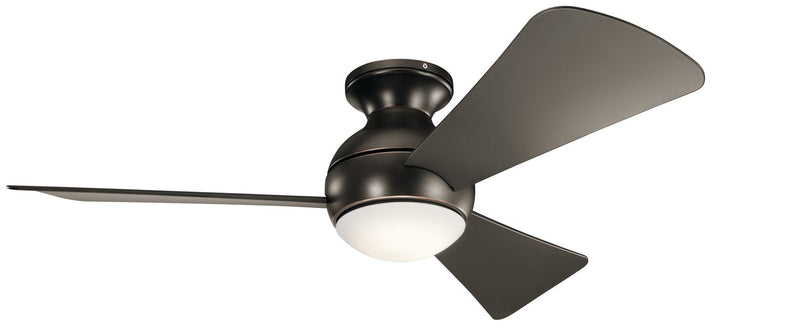 Sola 44" Outdoor Ceiling Fan with Light in Olde Bronze