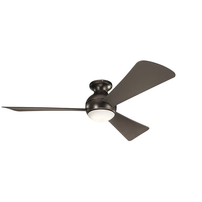Sola 54" Outdoor Ceiling Fan with Light in Olde Bronze