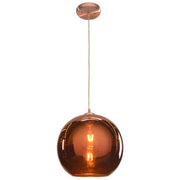 Glow 12" Pendant in Brushed Copper