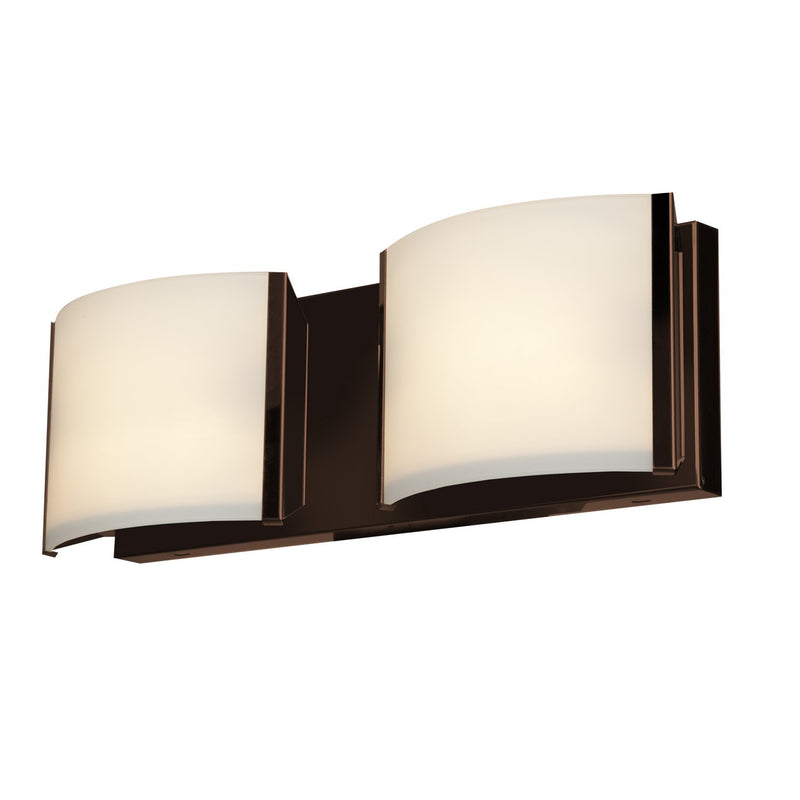 Nitro2 2-Light LED Bath Vanity Light in Bronze