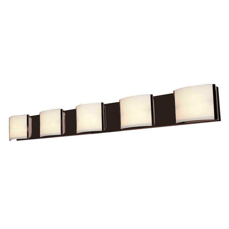 Nitro2 5-Light LED Bath Vanity Light in Bronze