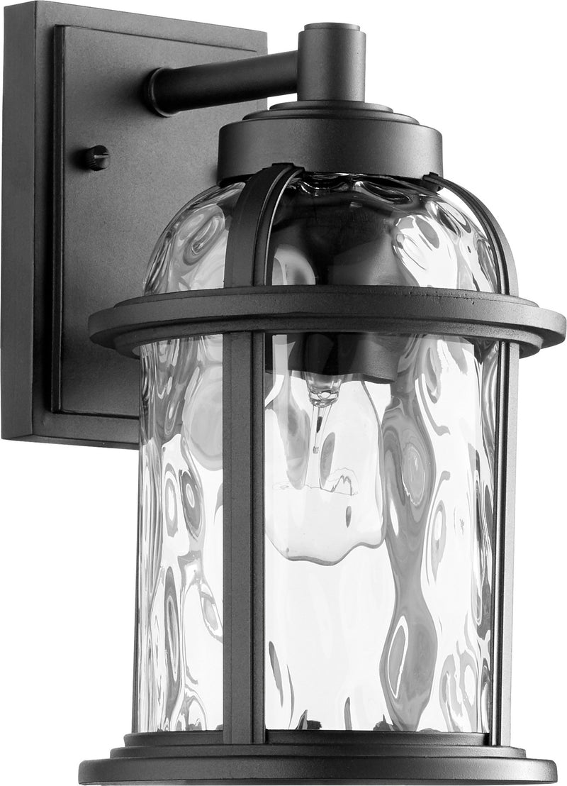 Winston 12" 1 Light Outdoor Wall Lantern in Textured Black