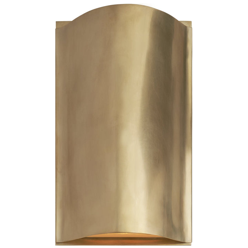 Avant Small Curve Wall Sconce in Antique-Burnished Brass