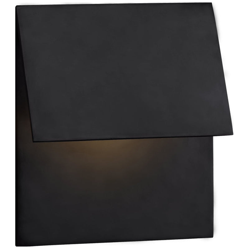 Esker Single Fold Outdoor Wall Sconce in Bronze