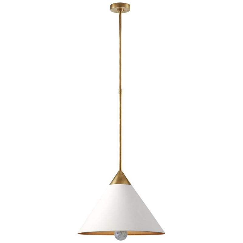Cleo 3-Light Pendant in Antique-Burnished Brass