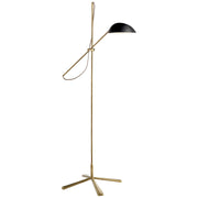 Graphic One Light Floor Lamp in Hand-Rubbed Antique Brass
