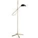 Graphic One Light Floor Lamp in Hand-Rubbed Antique Brass