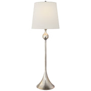 Dover Buffet Table Lamp in Burnished Silver Leaf