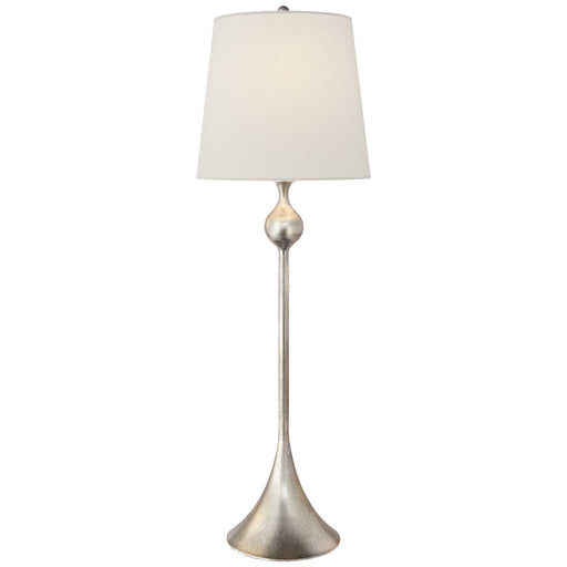 Dover Buffet Table Lamp in Burnished Silver Leaf