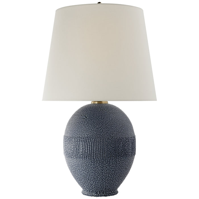 Toulon One Light Table Lamp in Beaded Blue