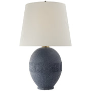 Toulon Table Lamp in Beaded Blue