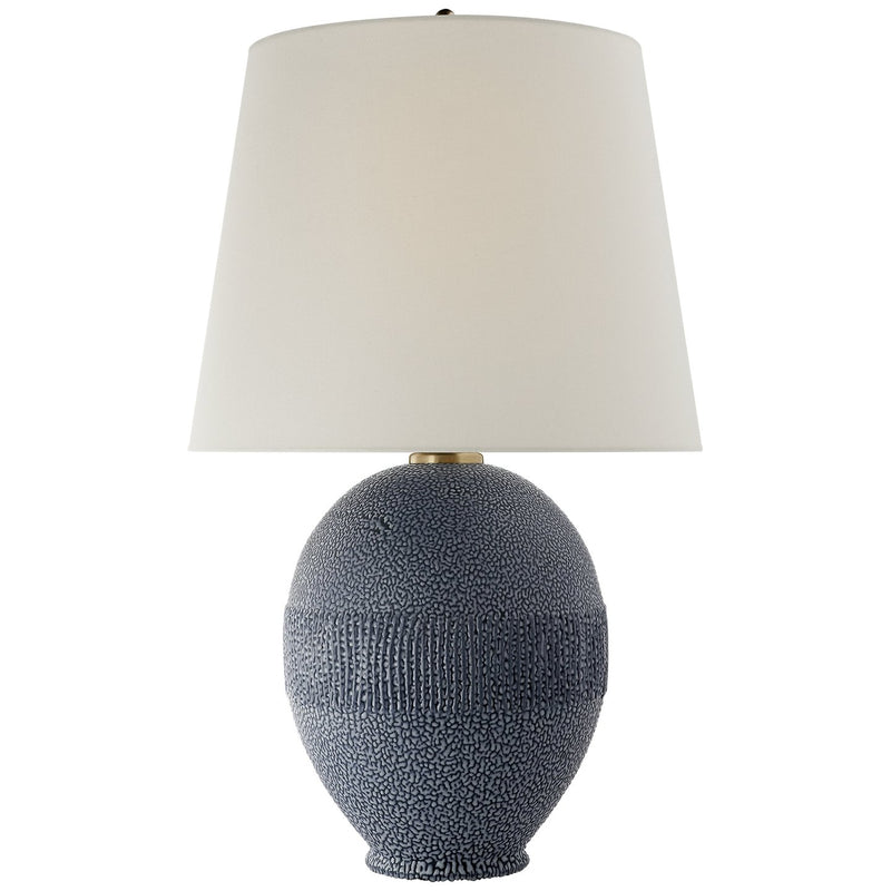 Toulon Table Lamp in Beaded Blue