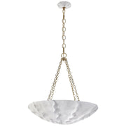 Benit Medium Sculpted 4-Light Pendant in Plaster White