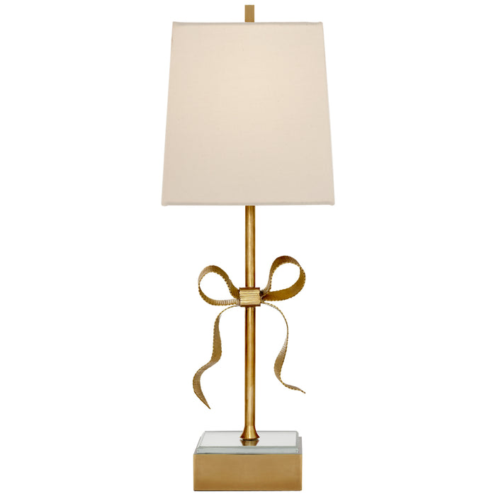 Ellery One Light Table Lamp in Soft Brass