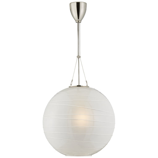 Hailey One Light Pendant in Polished Nickel