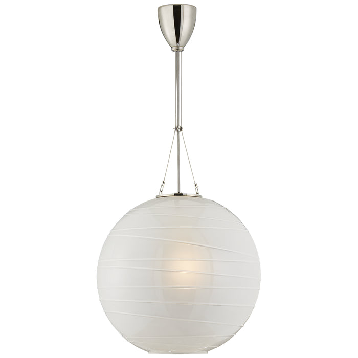 Hailey One Light Pendant in Polished Nickel