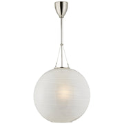 Hailey Medium Round Pendant in Polished Nickel