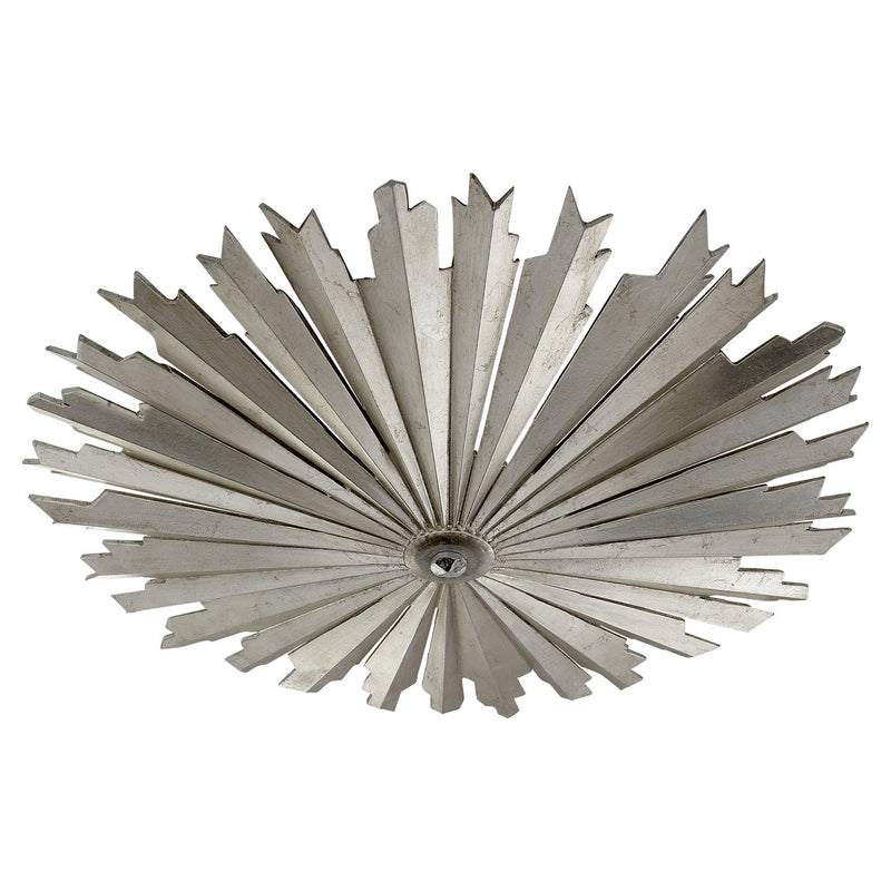 Claymore Grande Flush Mount in Burnished Silver Leaf