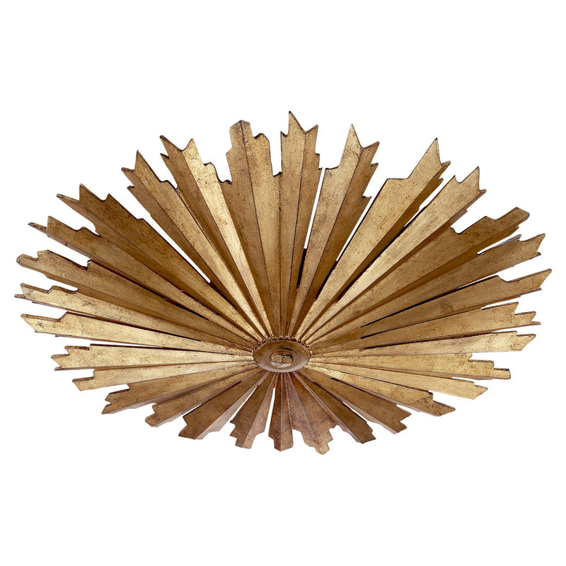 Claymore Grande Flush Mount in Gilded Iron