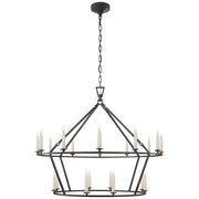 Darlana 20 Light Chandelier in Aged Iron