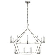 Darlana 20 Light Chandelier in Polished Nickel