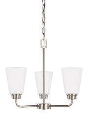 Kerrville 3-Light Chandelier in Brushed Nickel