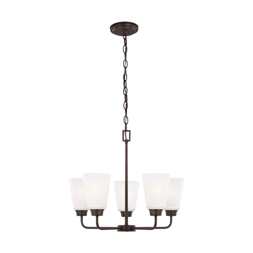 Kerrville Five Light Chandelier in Bronze