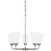 Kerrville Five Light Chandelier in Brushed Nickel