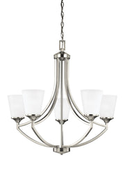 Hanford 5-Light Chandelier in Brushed Nickel