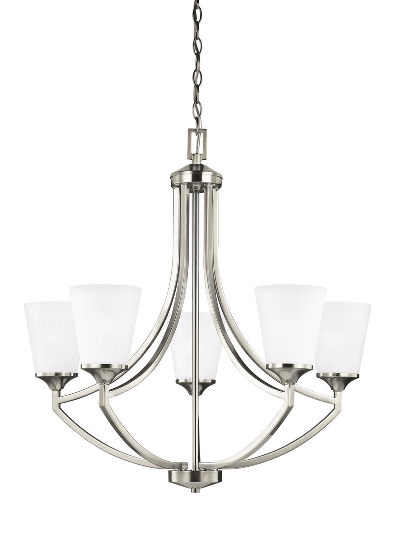 Hanford 5-Light Chandelier in Brushed Nickel