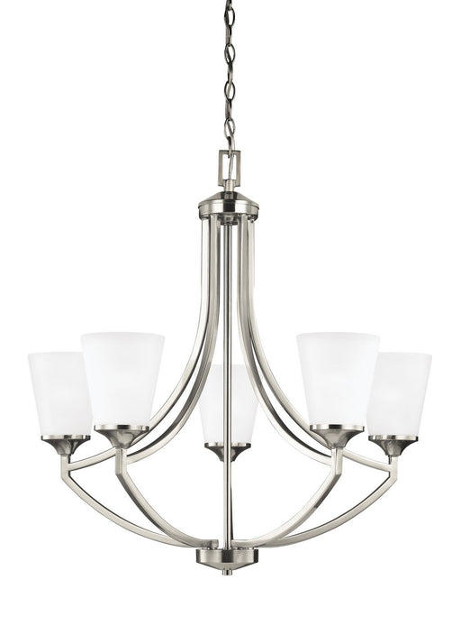 Hanford 5-Light Chandelier in Brushed Nickel