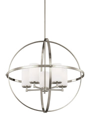 Alturas Five Light Chandelier in Brushed Nickel