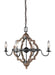 Socorro Four Light Chandelier in Stardust