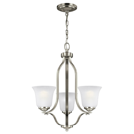Emmons 3-Light Chandelier in Brushed Nickel