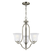 Emmons 3-Light Chandelier in Brushed Nickel
