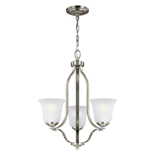 Emmons 3-Light Chandelier in Brushed Nickel