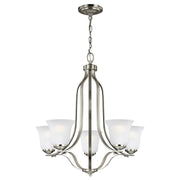 Emmons 5-Light Chandelier in Brushed Nickel