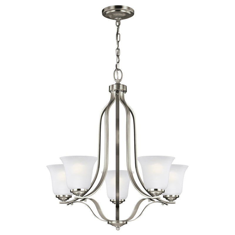 Emmons 5-Light Chandelier in Brushed Nickel